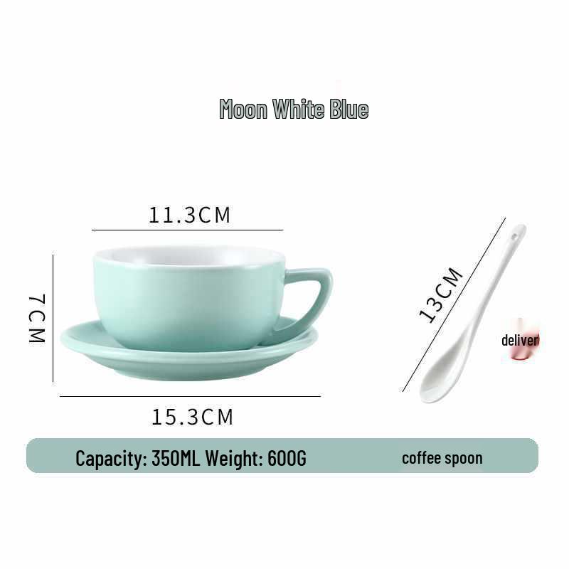 European Ceramic Coffee Set: Professional Latte Art, Cappuccino & Sawada Cups