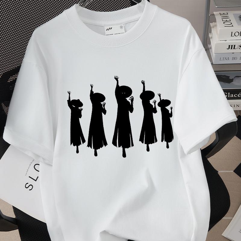 Kpop Korean Wave Witch Hunt Printed Short Sleeved T-shirt