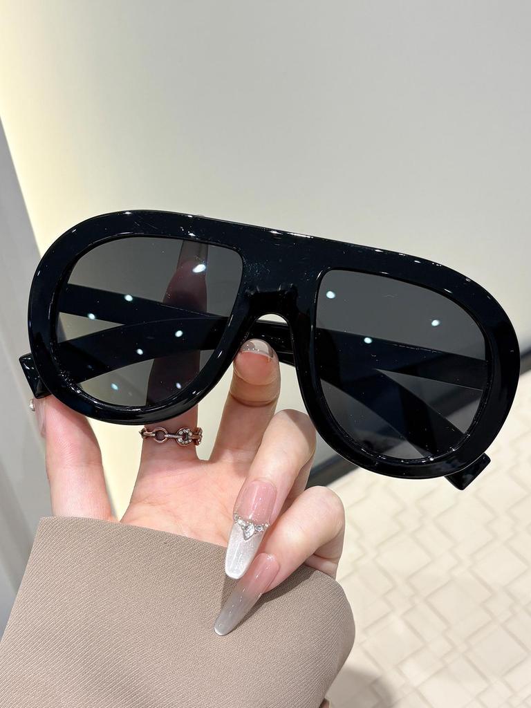 Oversized Aviator Internet Beroemdheid Zonnebrillen: Europese/Amerikaanse Stijl, Hip Hop Persoonlijkheid, High-End Gevoel voor Vrouwen