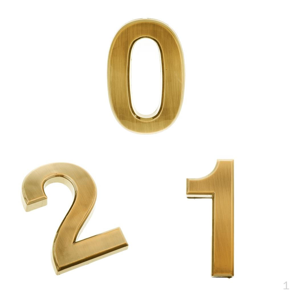 

3 шт. Золотые таблички Знаки адреса на дверь Номер почтового ящика Дверная табличка , Дом, Отель, Ворота, Сад
