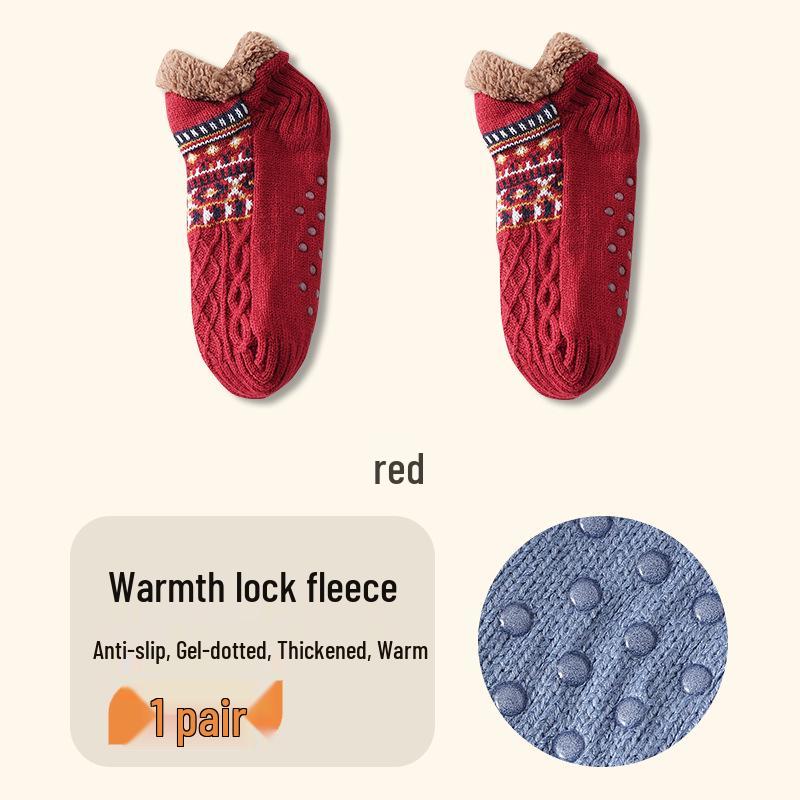 Damen-Fleece-gefütterte Kniestrümpfe - Gemütliche Plüsch-Schlafsocken für Herbst und Winter