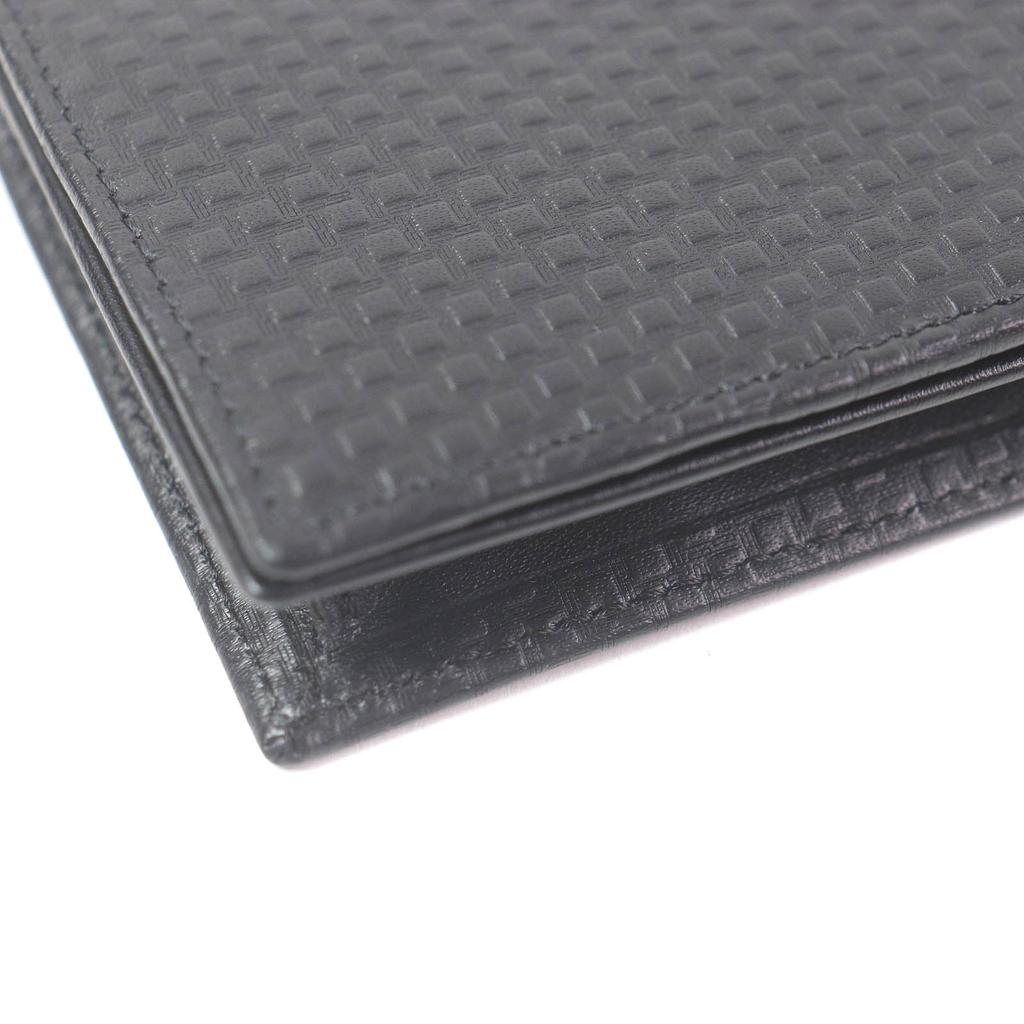 Excellent Dunhill Card Case MICRO D-EIGHT Micro D-Eight Business Card Holder black leather mens Used