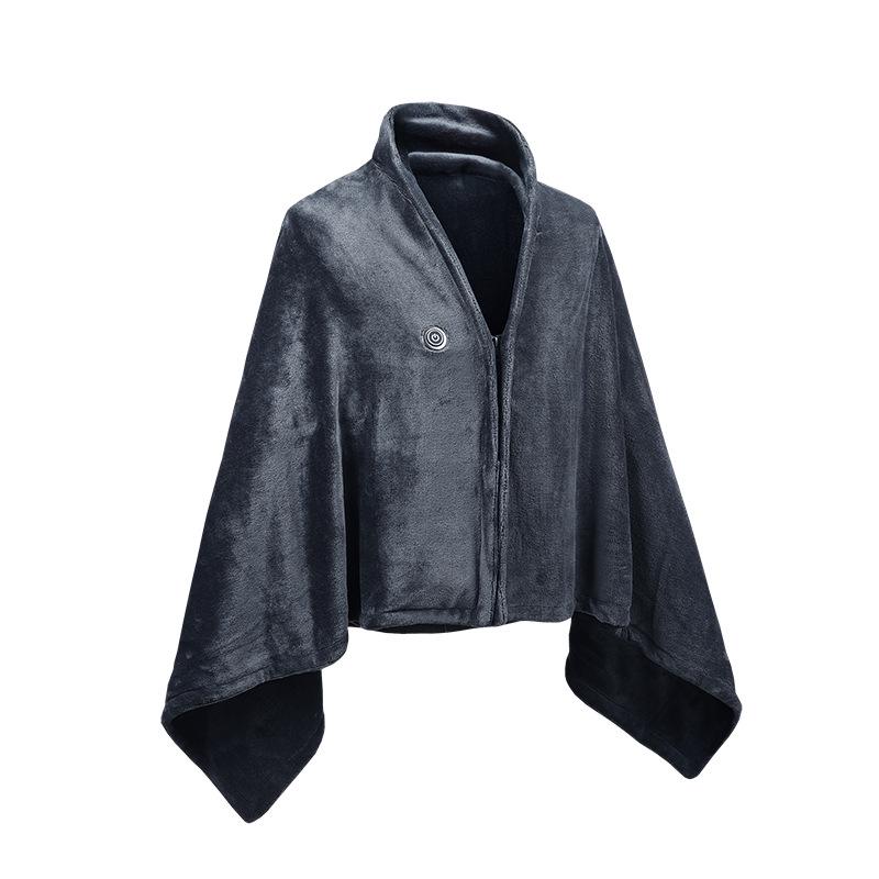 Electric Heated Shawl and Blanket - Nine-Zone Warmer with Velvet Flannel for Office or Home