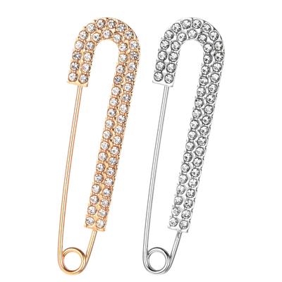 Épingles de sécurité Broche Vêtements pour femmes Mode Anti-exposition Broches Zircon Broche Serre-broche Pince Strass Vintage Pour Soirée Formelle