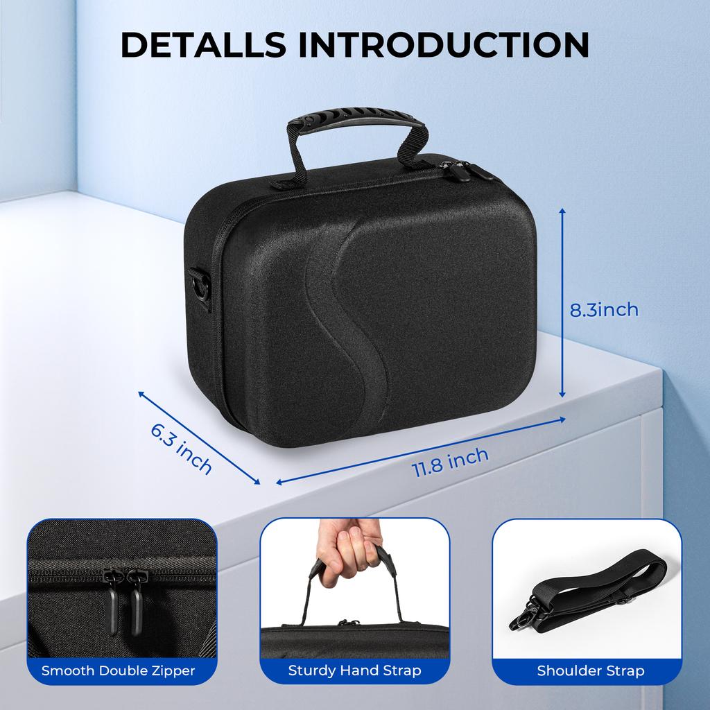 For Meta Quest 3 VR Glasses Storage Case Single Shoulder Oblique Straddle Bobovr Headband Backpack Protective Bag Accessories
