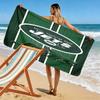 New York Jets Print Beach Towel, Large Soft Quick Dry Towel for Beach Camping Swimming