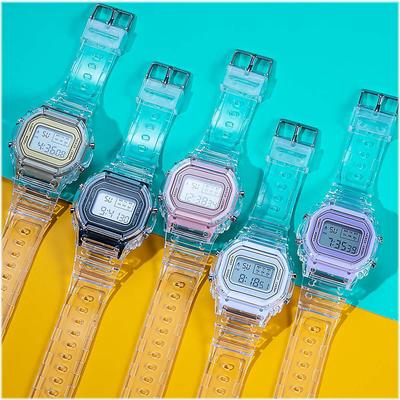 Mode Männer Frauen Uhren Transparent Digital Sport Liebhaber Geschenk Kinder kinder Armbanduhr Weibliche Uhr Spezifikation