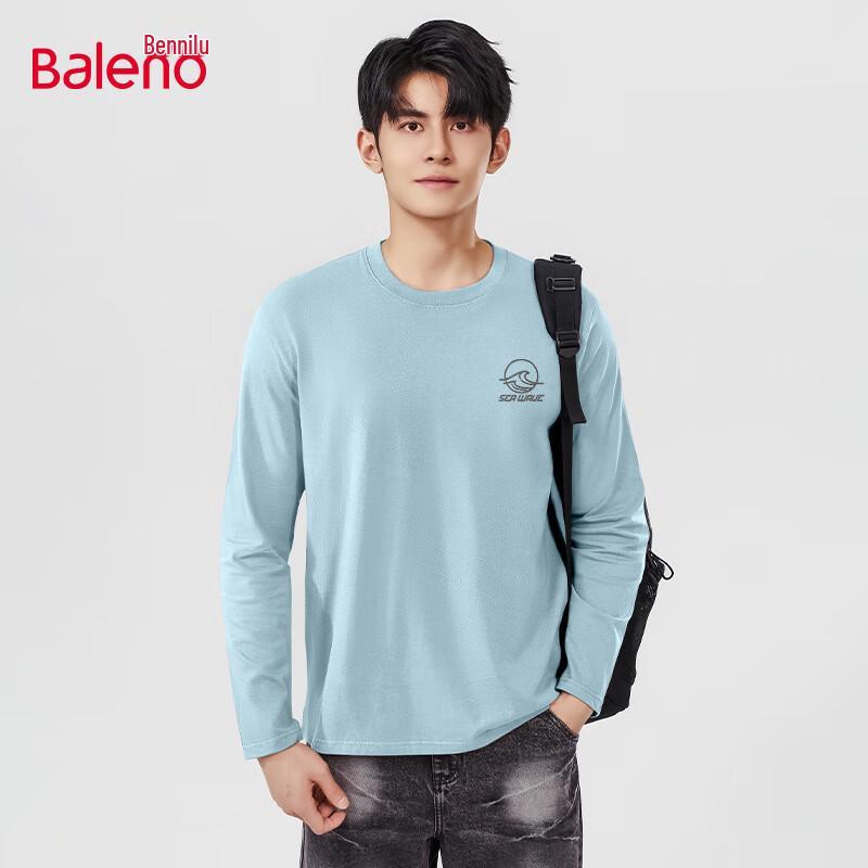 Baleno Men s Loose Fit Pure Cotton Long Sleeve T-Shirt 5XL