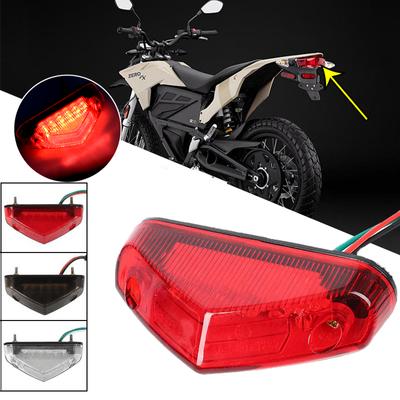 Universelles Motorrad Rücklicht LED 12V Rückleuchte Bremslicht Motorrad Elektrofahrrad Roller Brems-Stopplichter Moto Zubehör