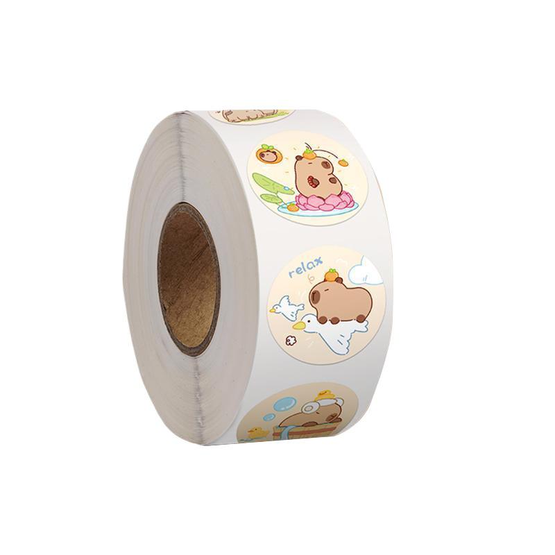 Capybara Cartoon Waterproof Stickers for Kids Journals