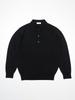 Berno 25Ss Cashtouch Long Sleeve Polo Knit Black