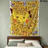 Pikachu Printed Tapestry – Wall Hanging for Bedrooms, Dorms, and Home Decor