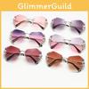 Mx-8852 Chic No Frame Sunglasses Women Uv Protection Candy Color Lens Metal Frame