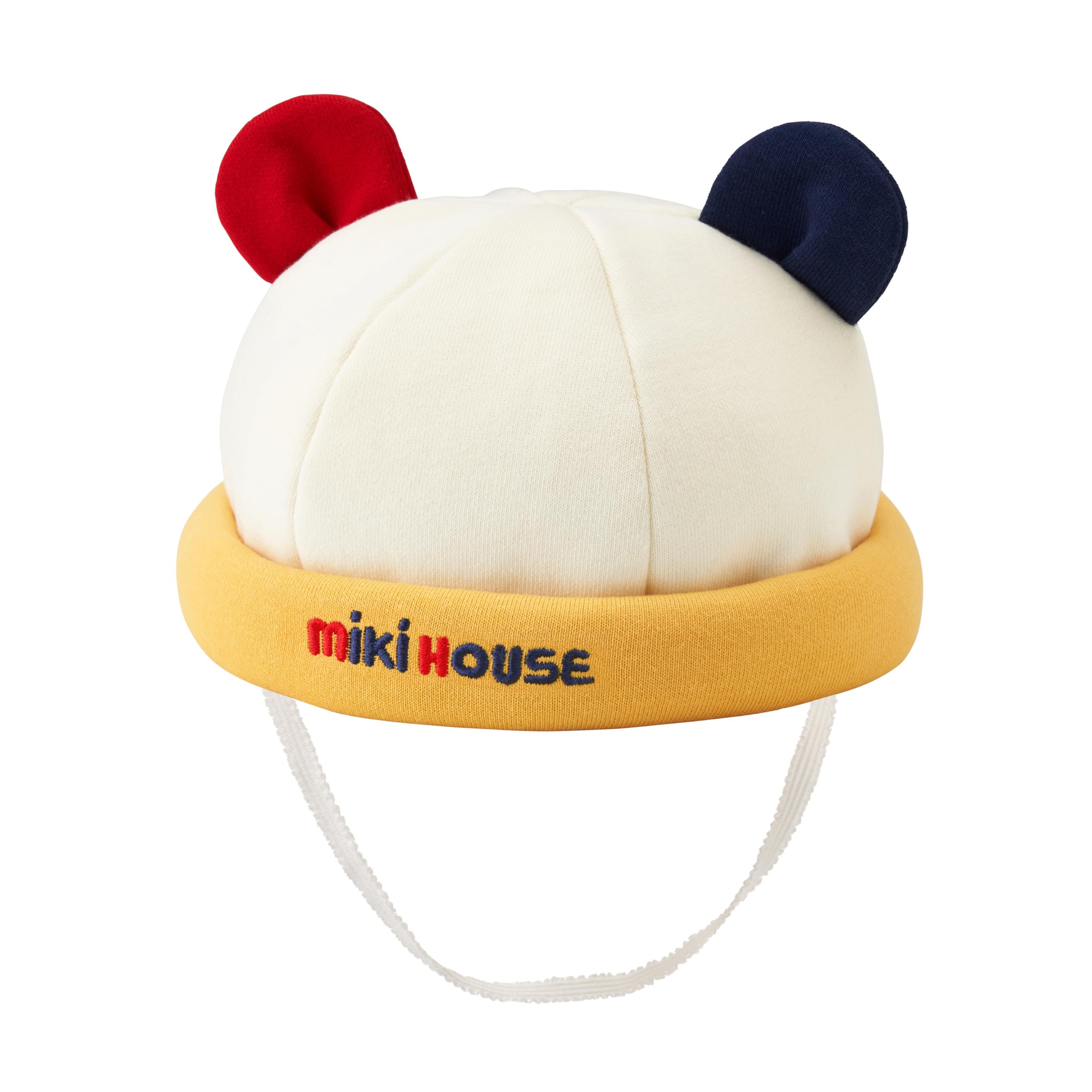 

MIKI HOUSE Roll Cap with UV Made in for Boys and SS White Hood, Logo, Protection, Japan, Girls, Newborns, Infants, Kids, Children s Clothing, белый