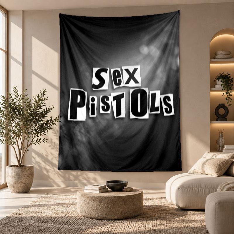 Decorative Tapestry,Sex Pistols Printed Wall Art, Lightweight Wall Hanging For Bedroom Background