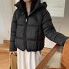 Hooded puff cotton-padded clothes women's winter new short loose warm cotton-padded clothes jacket cotton-padded jacket
