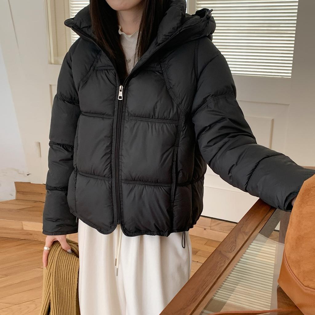 Hooded puff cotton-padded clothes women's winter new short loose warm cotton-padded clothes jacket cotton-padded jacket