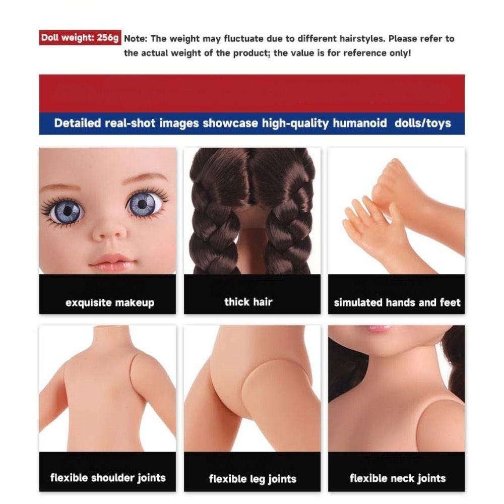 30cm Höhe 12 Zoll Puppe Braune Augen Humanoide Puppe Mode BJD Mädchenpuppe Puppenzubehör