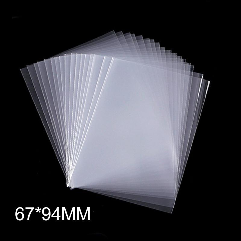 100 Stück Verschiedene Größen Transparente Kartenhüllen Magic Kartenspiel Tarot Poker Karten Schutzhüllen Brettspiel Kartensammlung Hüllen