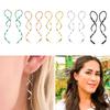 Spiral Threader Earrings Spiral Earrings Spiral Line Earrings Spiral Ear Line Stainless Steel Material Dangling Earrings