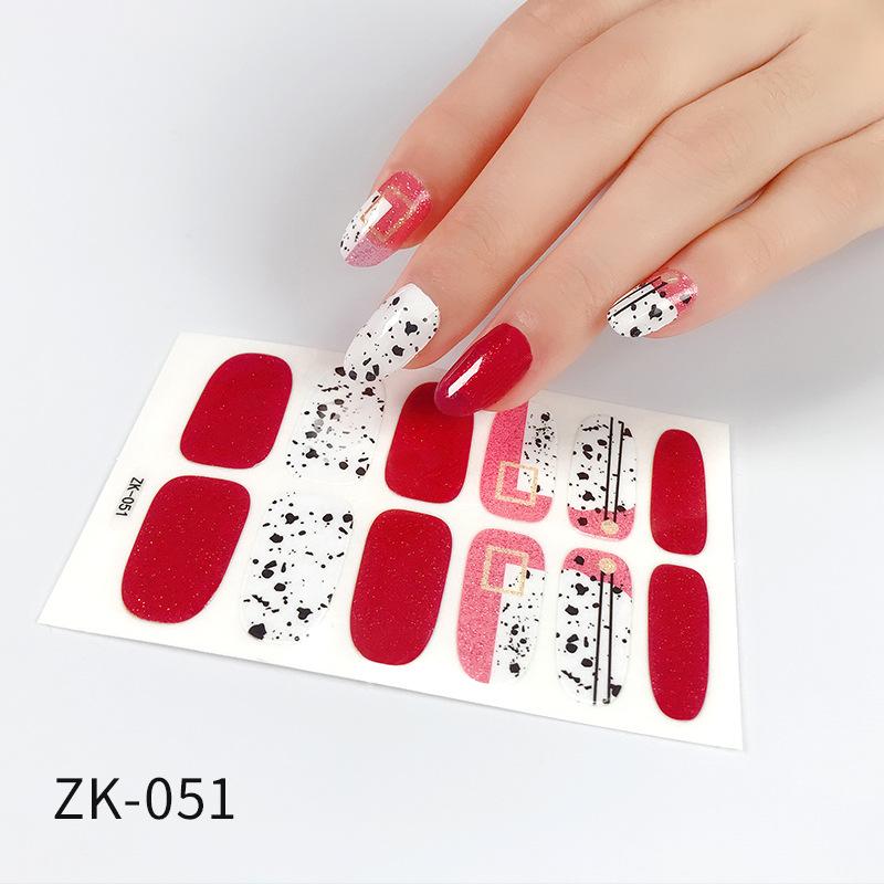 Verlaufs Gänseblümchen Nagelsticker Vollsticker 3D Nagelkunst Sticker Wasserdichter Nagelsticker Vollsticker