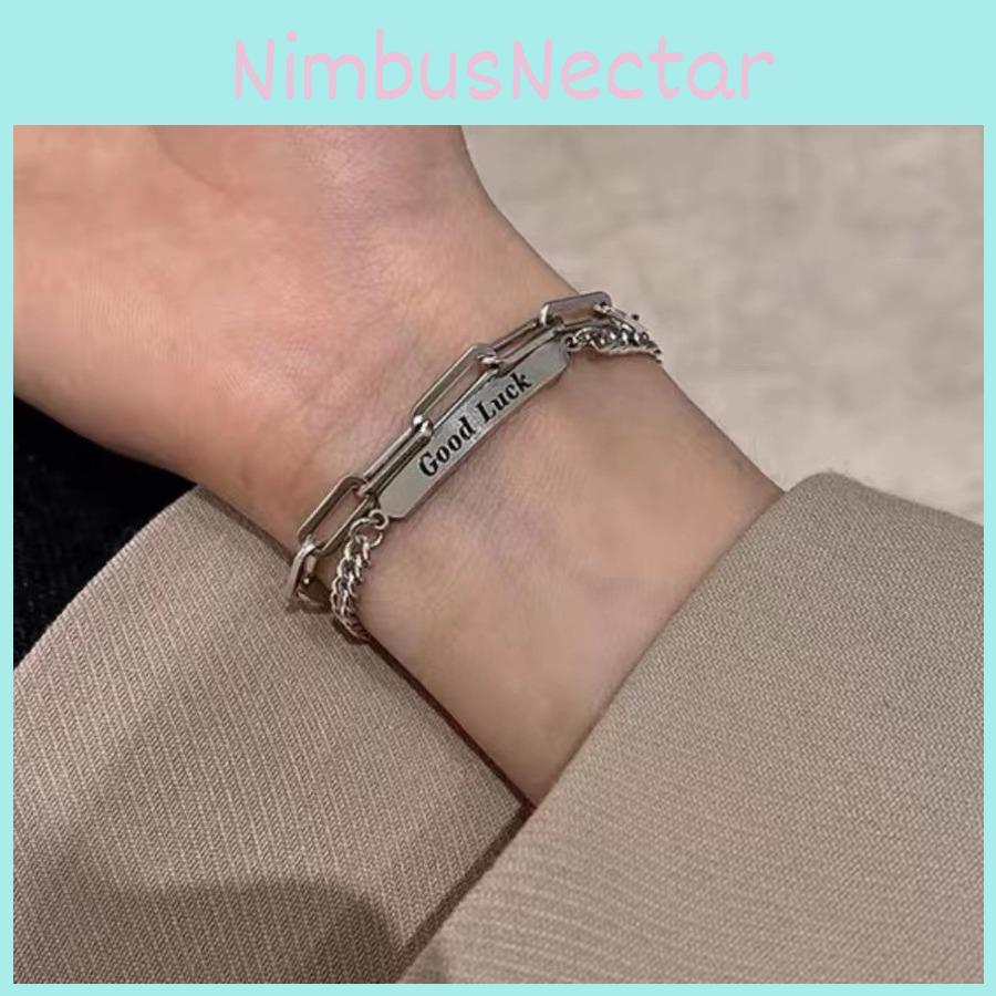 Geometric Titanium Unique Steel Bracelet For Men And Women Fashionable Streetwear