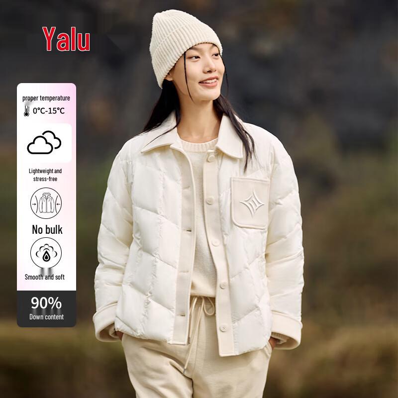 

Yalu Women s Shirt-Style Lightweight Down Jacket M (100-115 catties)