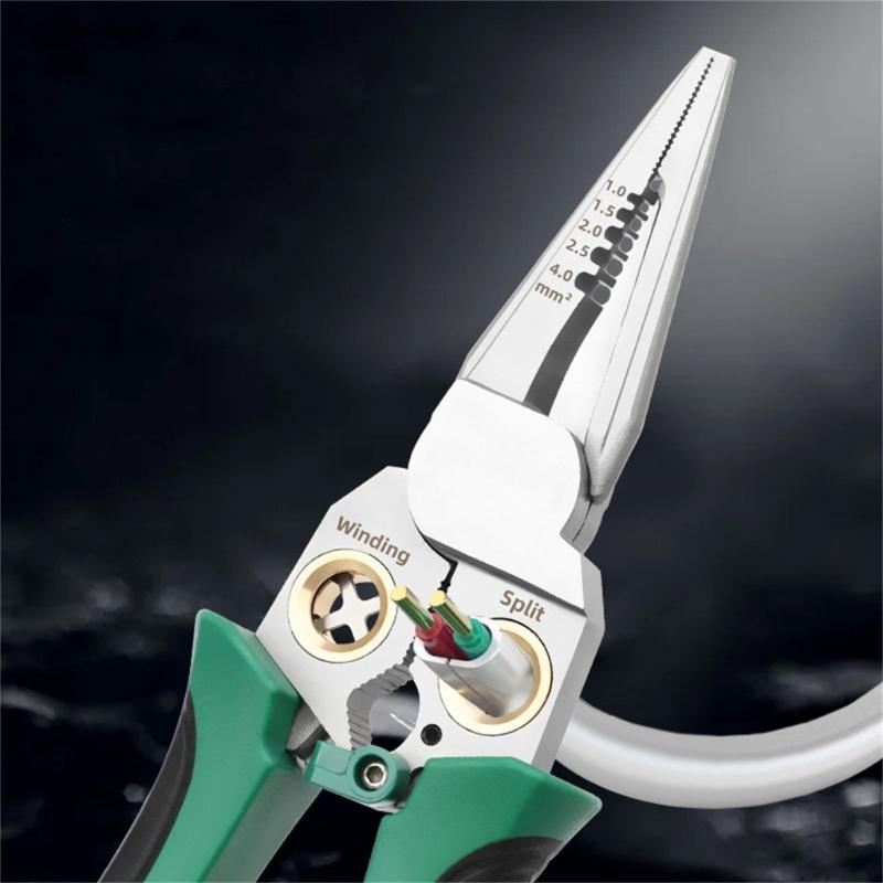 Wire Stripper Twisters for  and Pulling Wire Cable Scissors for Scraping and Pressing Wire with Voltage Tester