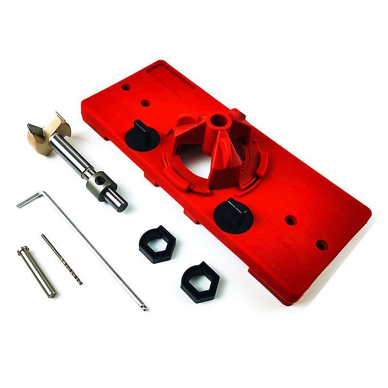35mm Hinge Hole Locator Jig Drilling Guide DIY Carpenter Woodworking Tools Set Hole Punch Hole Drill Guide Kit