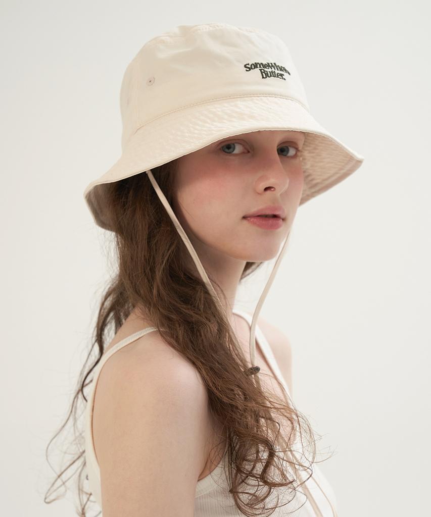 Sseomweeobeoteo Wave Logo Safari Hat - 4Color