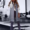 Fashionable Women's Long Down Vest Women's Casual Sleeveless Hooded Down Vest Jacket