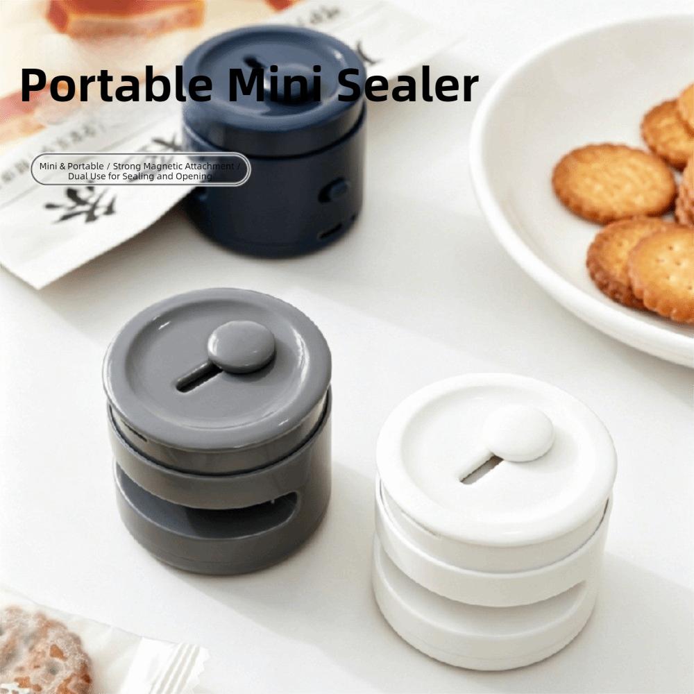 2 in 1 Food Packaging Sealer Portable Handheld Sealer Magnetic Bag Sealer Food Packaging