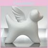 Charming Angel Wings Dog Statue Resin Decorative Art Piece For Home And Garden