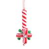 Christmas Lollipop Ornament Colorful Polymer Clay Peppermint Candy Cane Hanging Decoration Xmas Tree Holiday Party Home Decor Festival Gift