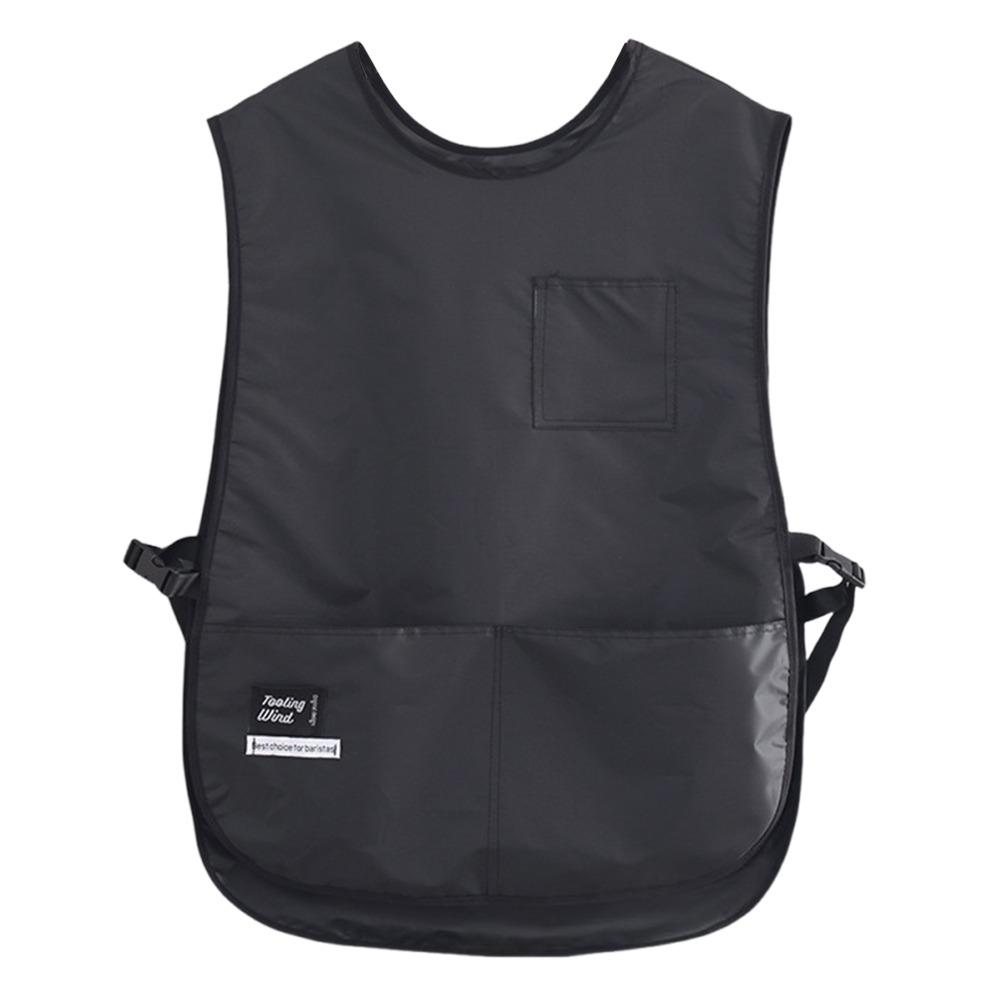 PVC Oil-resistant Vest Apron Waterproof Cooking Baking Bibs Workwear Vest Chef Apron  Household