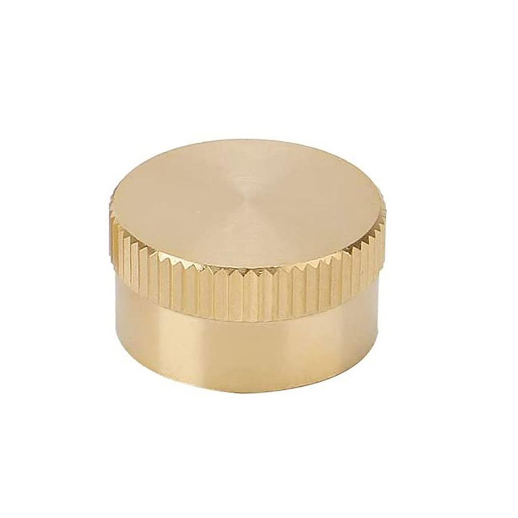 Portable Brass Propane Canister Cover Propane Tank Caps Durable Lid Cylinder Seal Brass Material Great for 1lb Cylinders