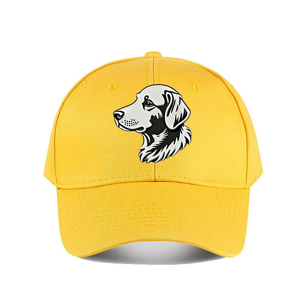 White Baseball Cap With Dog Baseball Cap Fashion Unisex Sunhat Womens Outdoor Sports Snapback Cap