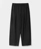 Dimiteulibeullaeg [Estate] Pantaloni larghi a pieghe singole Asi_Nero