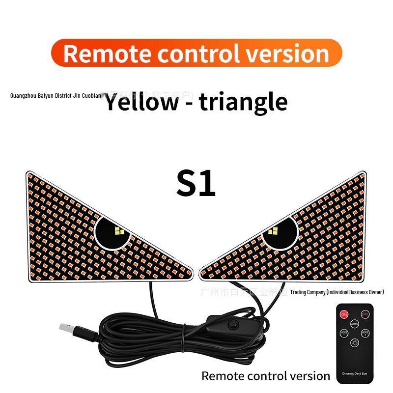 Cross-Border LED Rear Windshield Expression Light with Remote Control