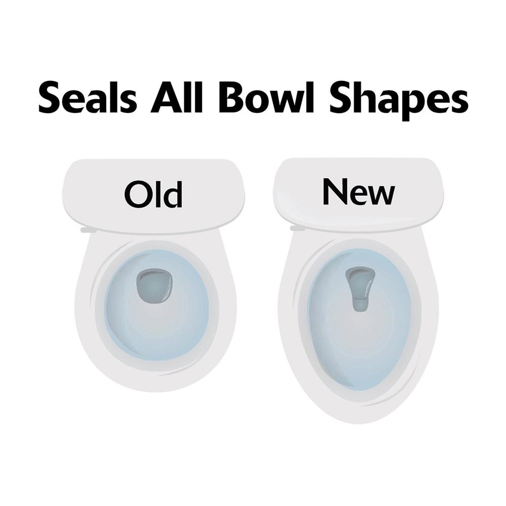 Toilet Plunger All Bowl Shapes Efficient Clog Removal Flexible Rubber Non-Marking T-Handle Comfortable Grip Durable 92-4RM