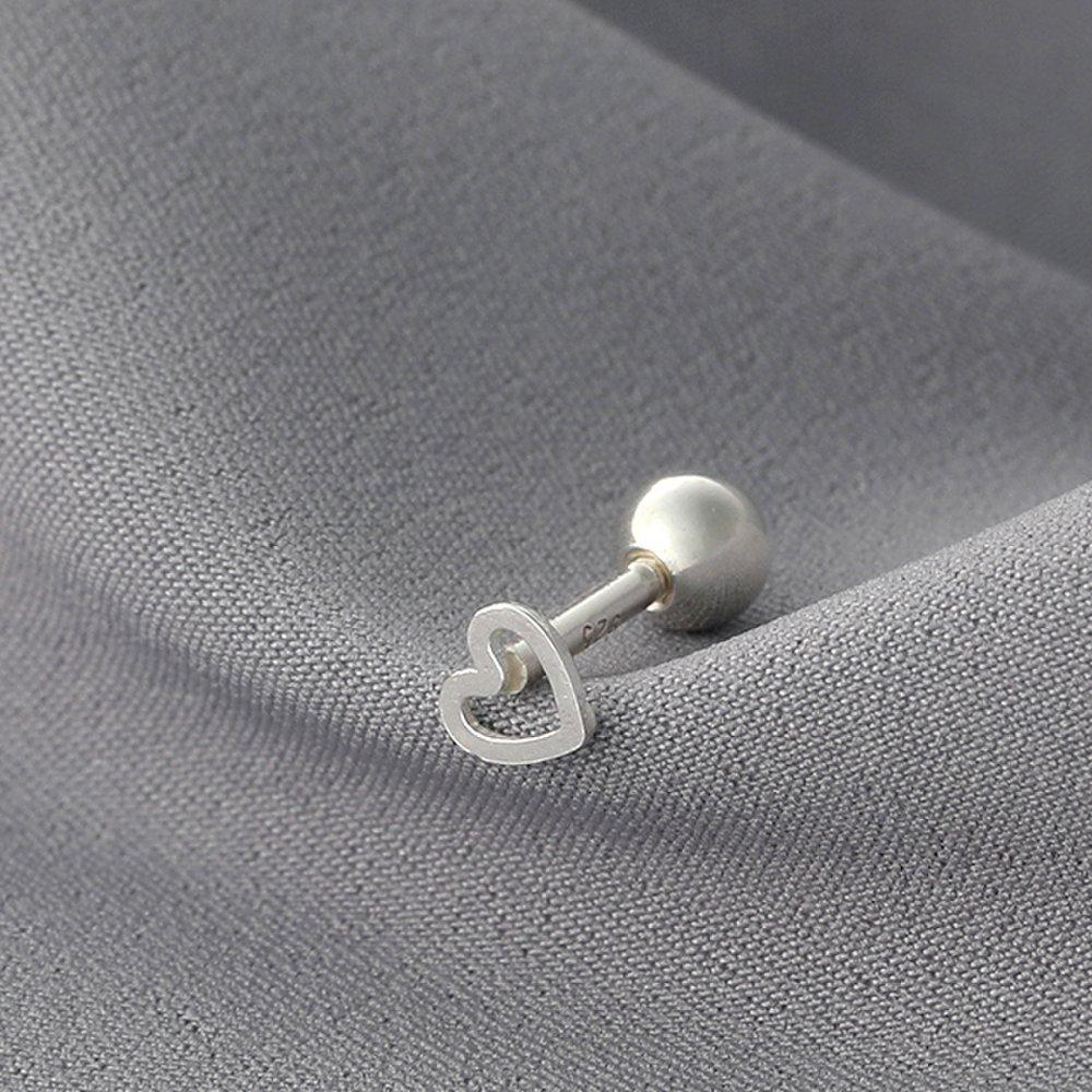 Mon Choix Silver Line Heart Piercing