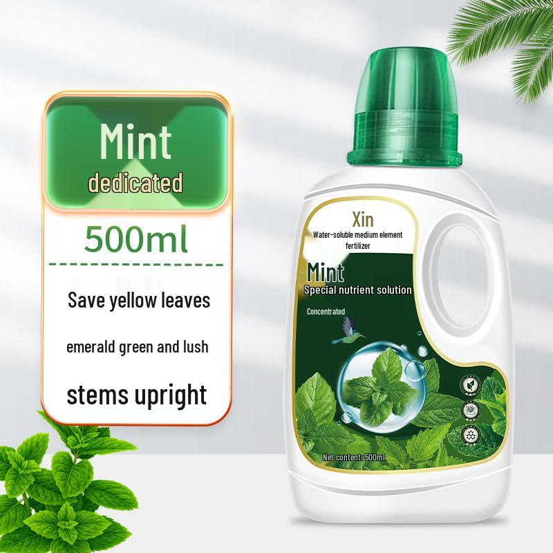 Organic Liquid Fertilizer for Hydroponic Mint and Potted Plants