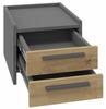 Altivo 2Sn Bedside Table, Artisan Oak-Anthracite, 2 Drawers, Low Bedside Table