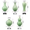 Celadon Antique Ceramics Vase: Elegant Chinese Ornament for Floral Arrangement and Home Decor