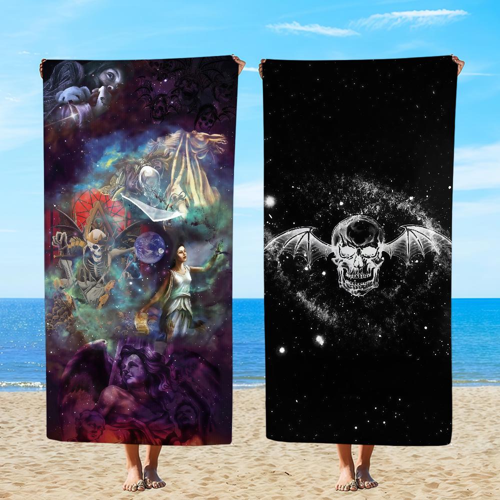Sevenfold Towel Textile Bathrobe Beach Quick-Drying Lightweight Portable Camping A-Avenged Swim Rock Band Pool Travel