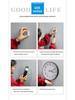 Yipula 6026 Silent Classic Living Room Wall Clock with Perpetual Double Calendar and Quartz Movement