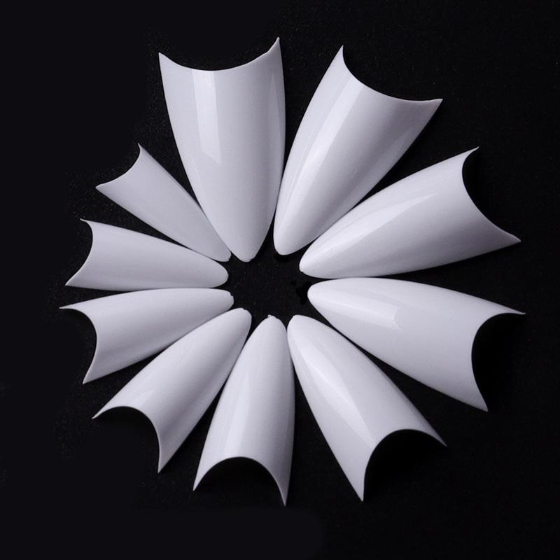 Sharp Tip Transparent False Nails - Pointed Beauty Salon Nail Tips