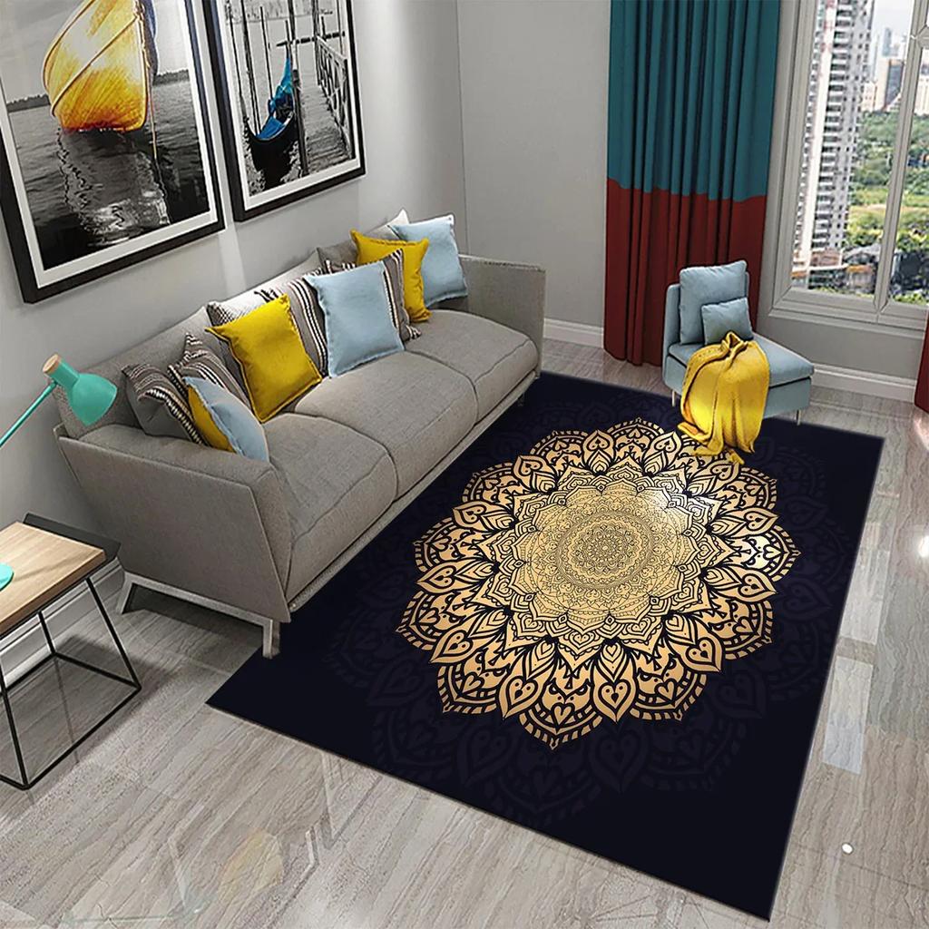 Color Floral Mandala Bohemian Carpet for Hallway Doormat Mat Bedroom Living Room Decor Floor Area Mats Bathroom Non-slip Carpets