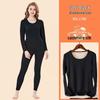Women's Cashmere Silk Fleece Lined Warm Underwear Set for Autumn/Winter - Thickened for Middle-Aged and Elderly