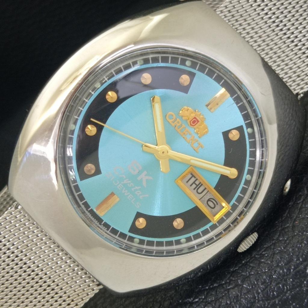 

ВИНТАЖНЫЕ АВТОМАТИЧЕСКИЕ ЧАСЫ ORIENT SK JAPAN 46941 МУЖСКИЕ С ЦИФЕРБЛАТОМ НЕБЕСНО-ГОЛУБОГО ЦВЕТА a703309-1 R213b-a703309